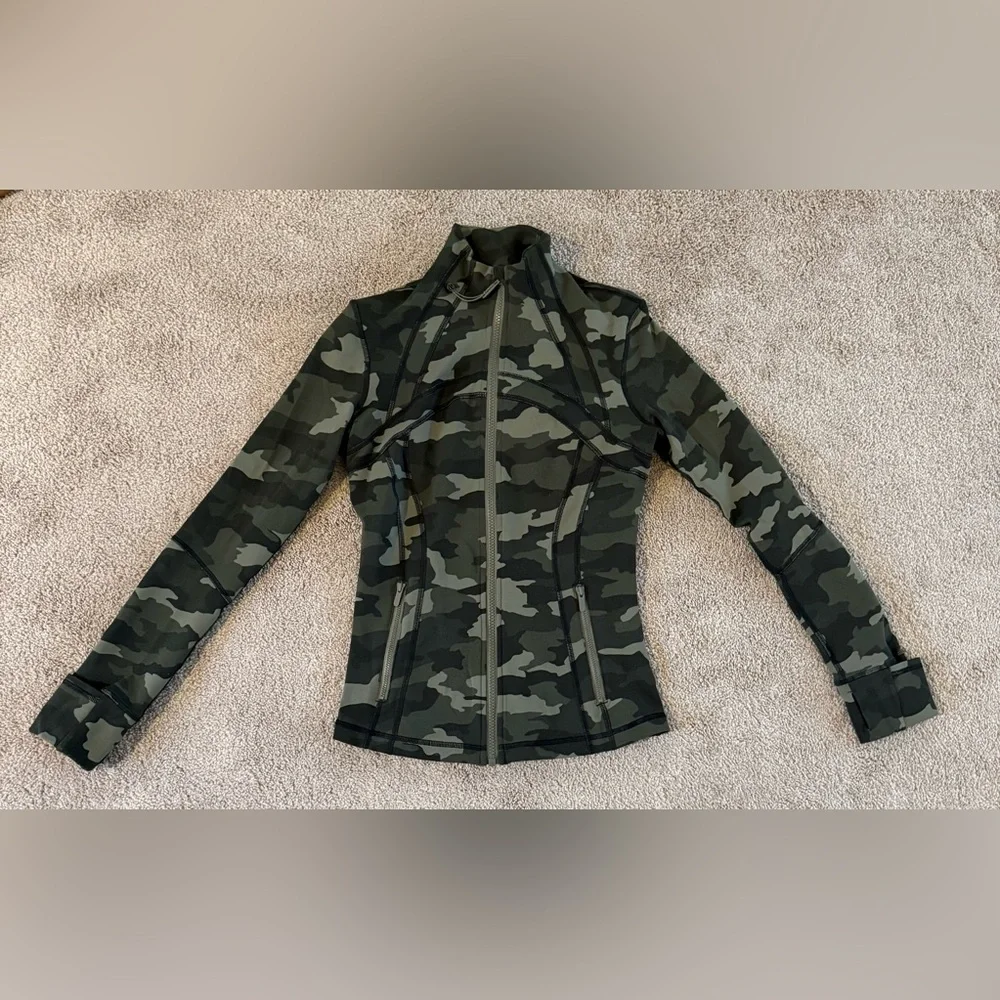 2021 Lululemon Define Jacket Luan Heritage 365 Camo Medium Olive Multi Size 6 - Picture 6 of 9